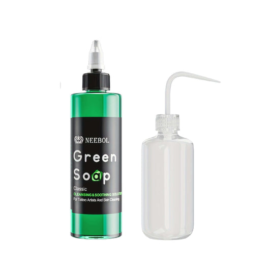 Neebol Tattoo Green Soap with Squeeze Bottle