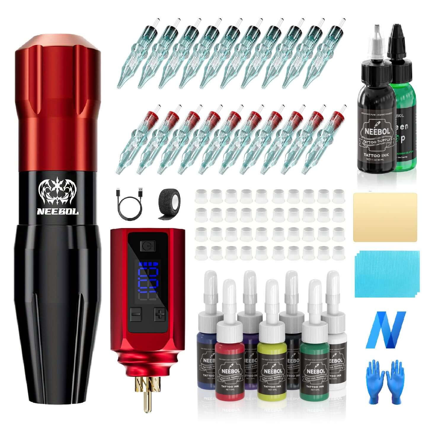 Tattoo Kit - B13 Tattoo Pen & 100174 Power Supply - Neebol