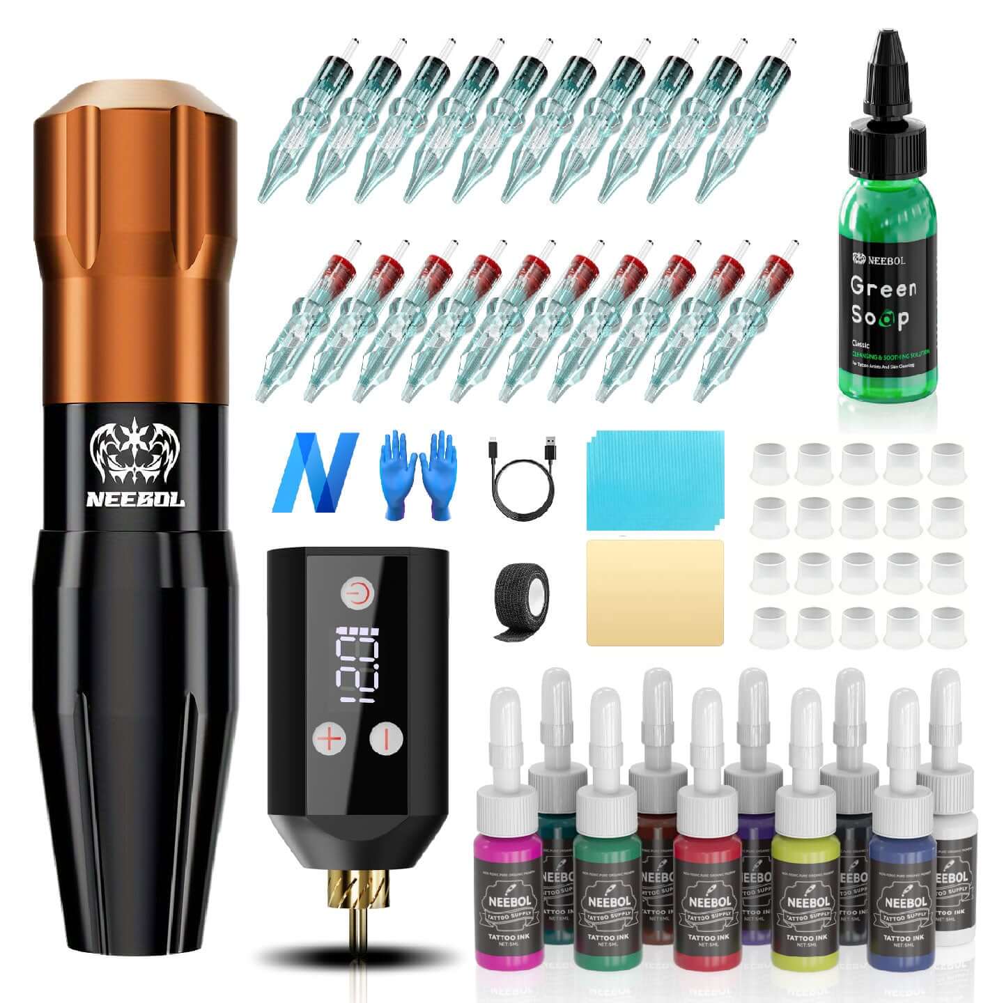 Tattoo Kit - B13 Tattoo Pen & 67A Power Supply - Neebol