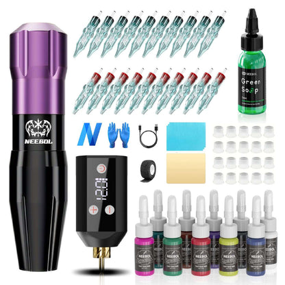 Tattoo Kit - B13 Tattoo Pen & 67A Power Supply - Neebol