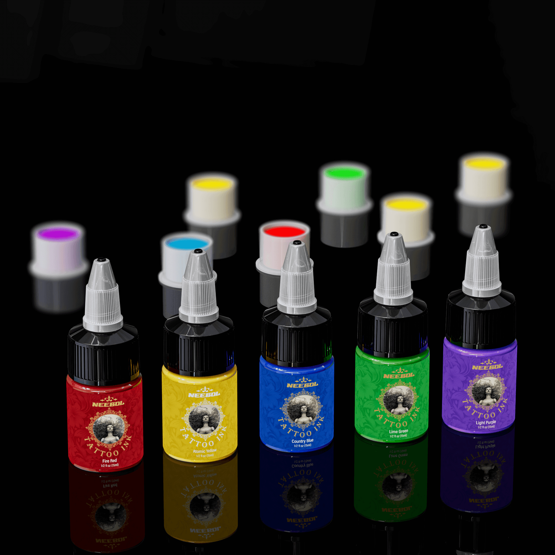 Tattoo Ink Set - 21 Colors - Neebol