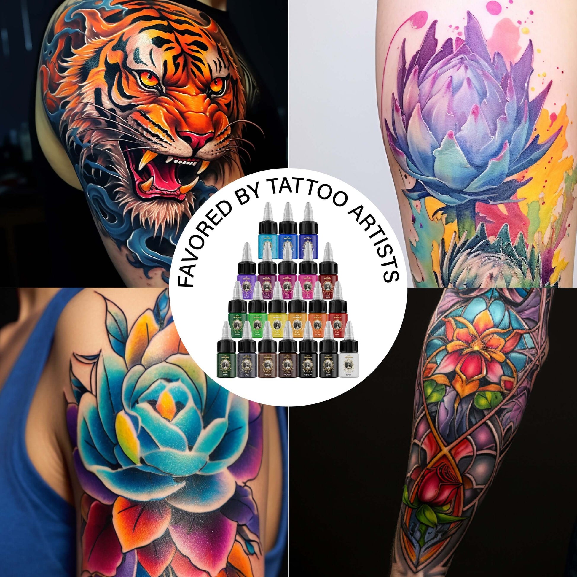 Tattoo Ink Set - 21 Colors - Neebol