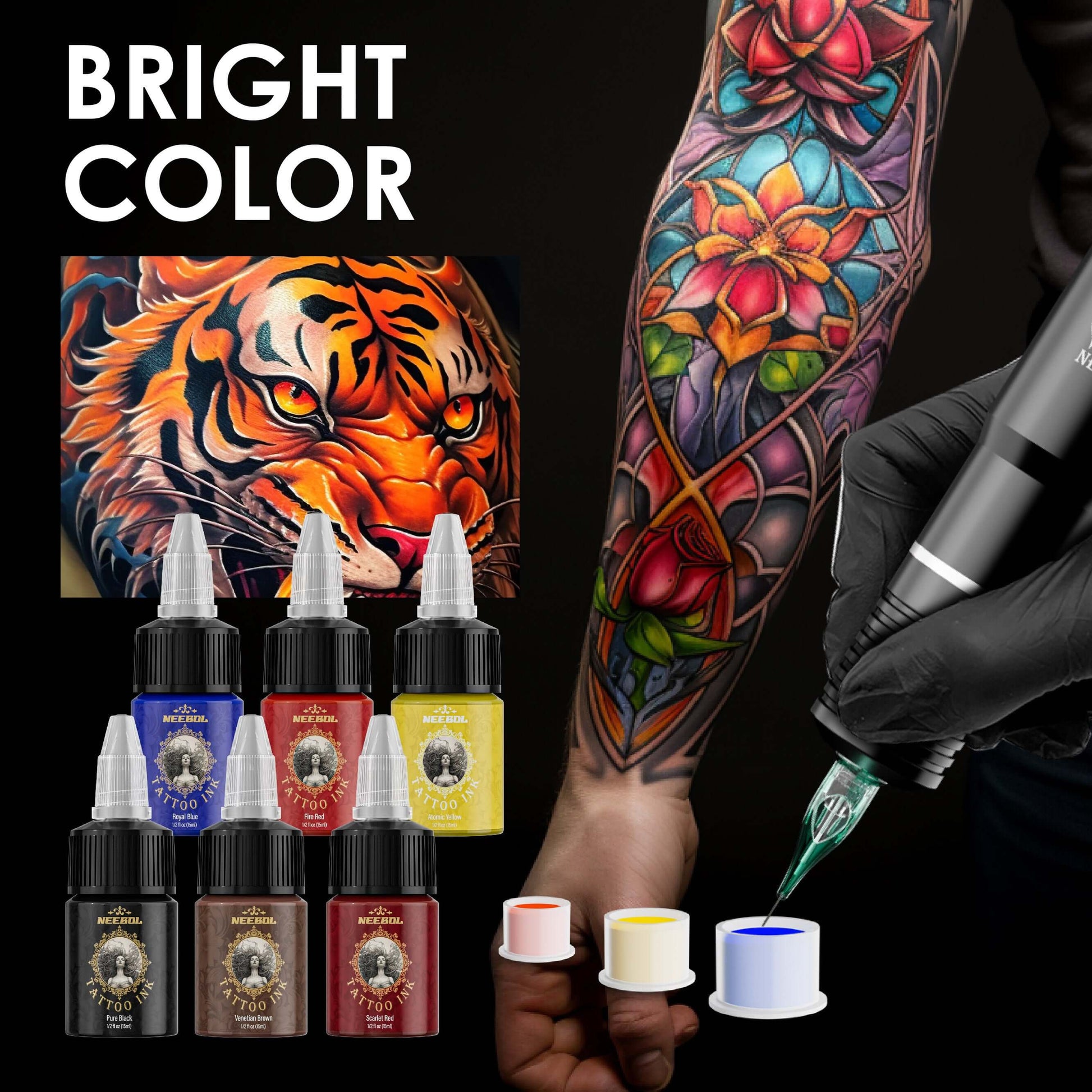 Tattoo Ink Set - 14 Colors - Neebol