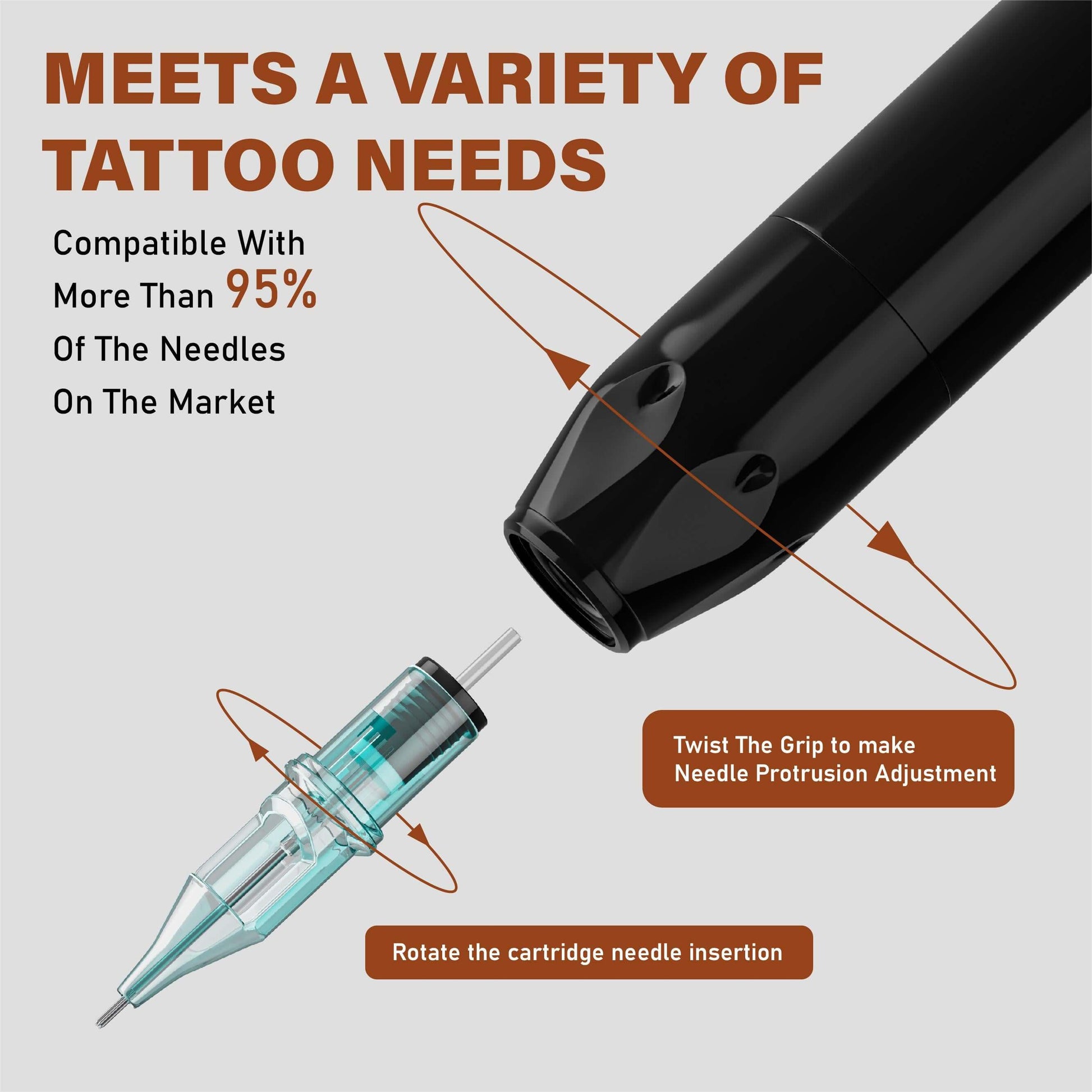 Neebol X01 Wireless Tattoo Pen Machine - 3.5MM Stroke