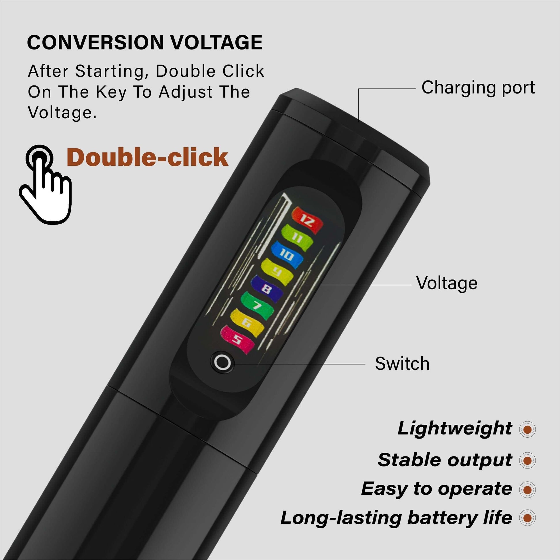 Neebol X01 Wireless Tattoo Pen Machine - 3.5MM Stroke