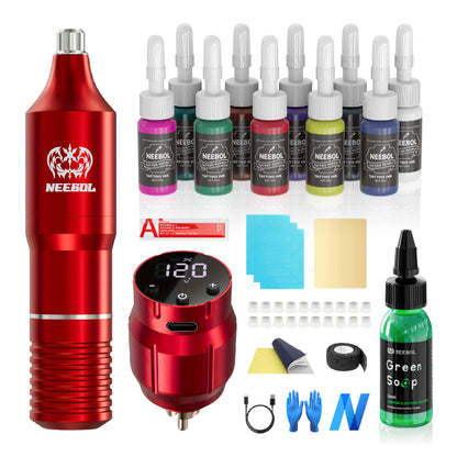 Tattoo Kit - KWL Tattoo Pen & PDY Power Supply - Neebol